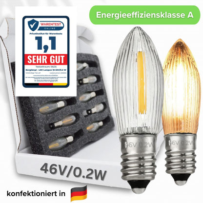 46V/0,2W LED Spitzkerzen für 5 Brennstellen