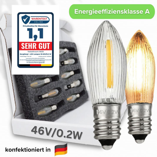 46V/0,2W LED Spitzkerzen für 5 Brennstellen