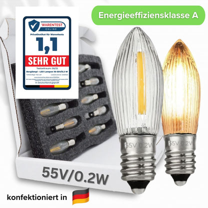 55V/0,2W LED Spitzkerzen für 4-5 Brennstellen